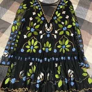 Free People Hearts Are Wild Mini Dress - XS